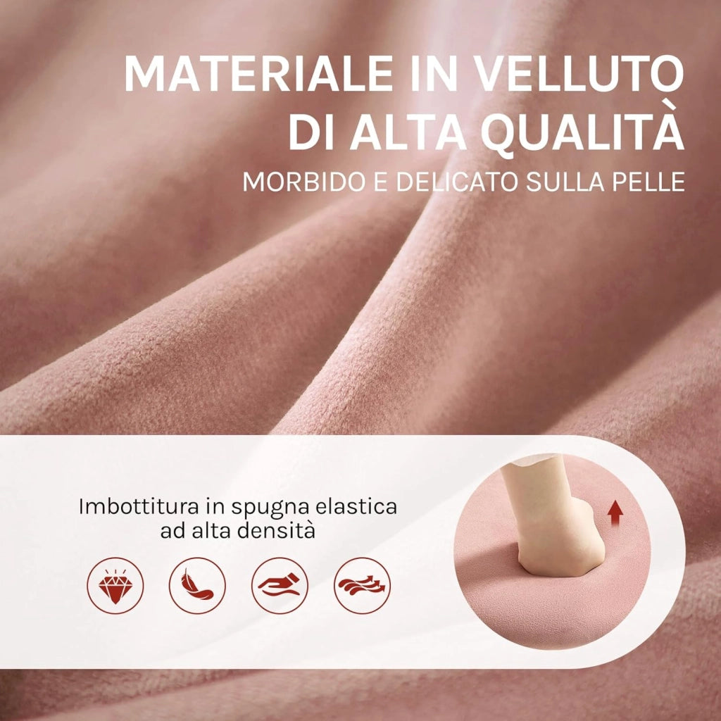 Sgabelli da Cucina Set di 2 Girevoli a 360°, Sgabelli Bar Regolabili in Altezza da 60 a 80,5 cm, con Seduta in Velluto per Sala da Pranzo, Soggiorno, Bar, Rosa, BH302rs-2