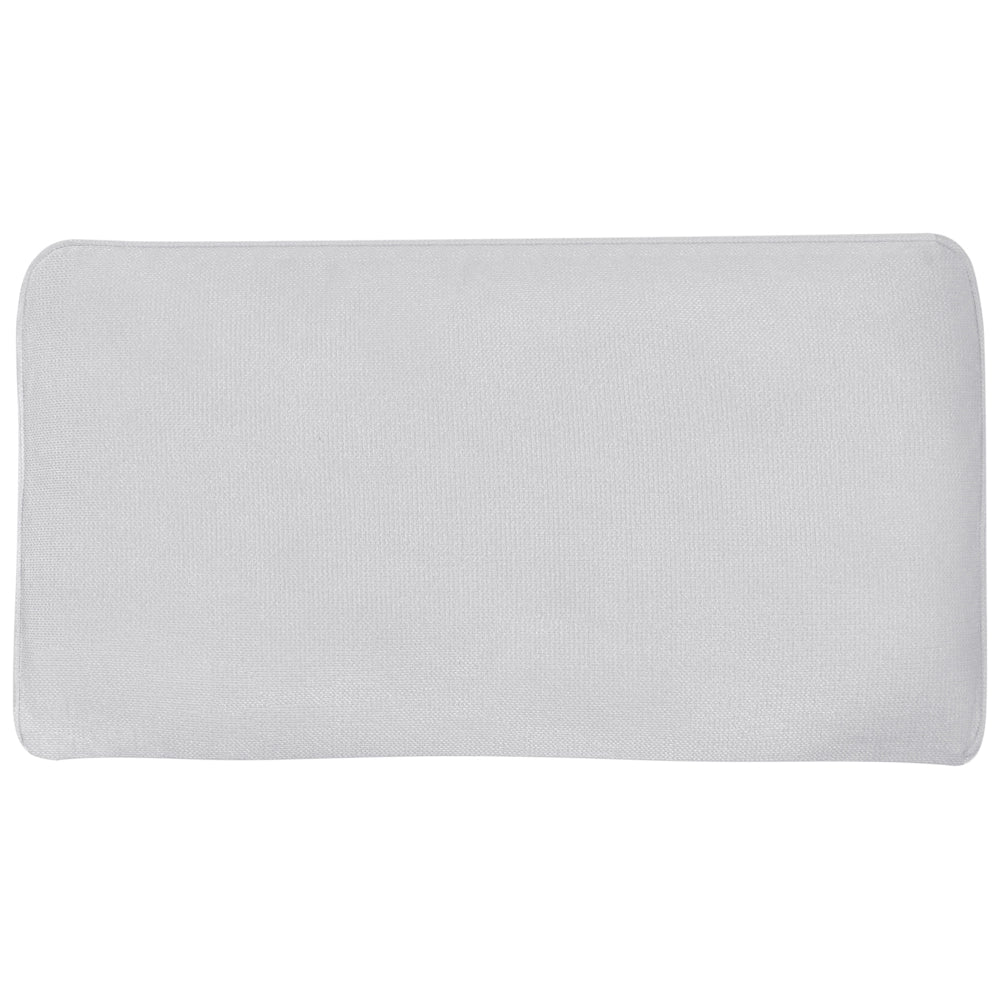 Divano a 3 posti Poliestere grigio chiaro Divano da salotto minimalista Gambe nere Braccio a binario