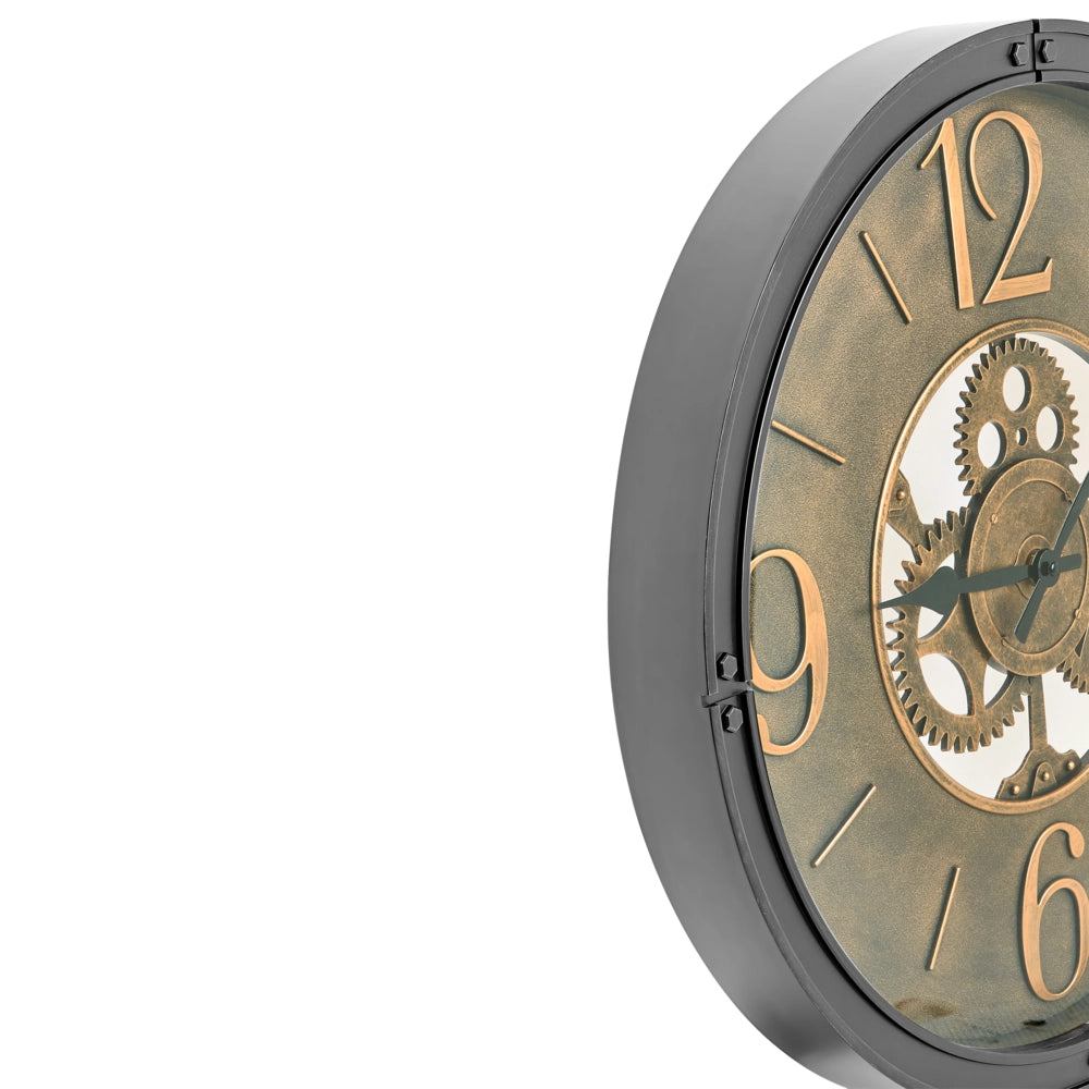 Orologio da parete con cornice sintetica 50 cm Finitura verniciata Forma rotonda Design classico Accessori per la casa Decorazioni
