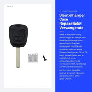 Kit di riparazione per avvolgicavo - Kit di sostituzione del telecomando - Nero - 2 pulsanti - Adatto per modelli Citroen - Incluso accessorio ac...