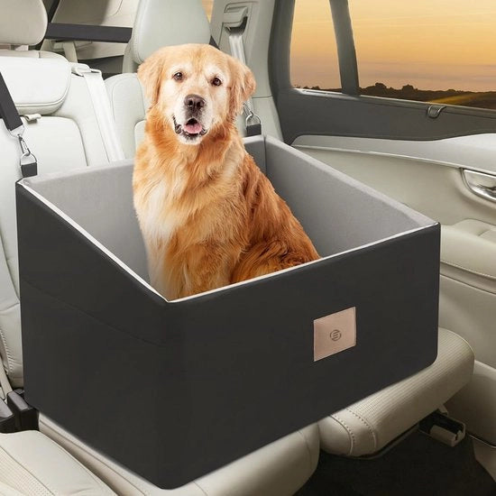 Hondenmand Auto con Cintura - Sedia per Cani Auto - Autostoletto per Cani - Sedia per Cani con Cintura - Sedia per Cani Auto con Cintura