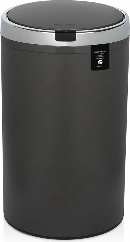 Raccoglitore di rifiuti 30 L con tecnologia infrarosso - Raccoglitore di rifiuti a forma rotonda con coperchio soft-close