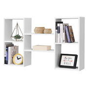 Mensola a Parete Lillesand con 5 Vani Ripiani Portaoggetti 101 x 18 x 60 cm - Bianco Opaco [en.casa]
