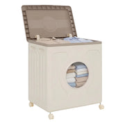 Scatola portaoggetti con ruote 58 x 41 x 68 cm pratica ed ergonomica realizzata in PP grigio 20_0017644