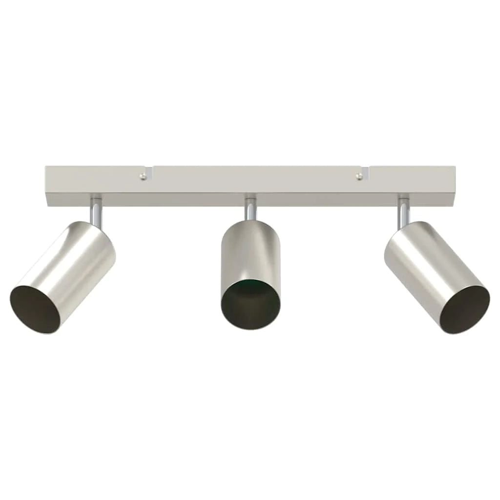Faretto da soffitto orientabile moderno 38 x 5,5 x 16,5 cm in metallo nichelato 02_0058307