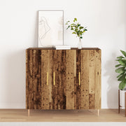 Credenza in Legno Vecchio, 90x34x80 cm, in Legno Massello di Recupero