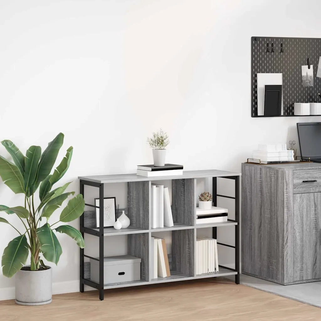 Libreria Grigio Sonoma 102 x 32 x 72,5 cm Legno multistrato