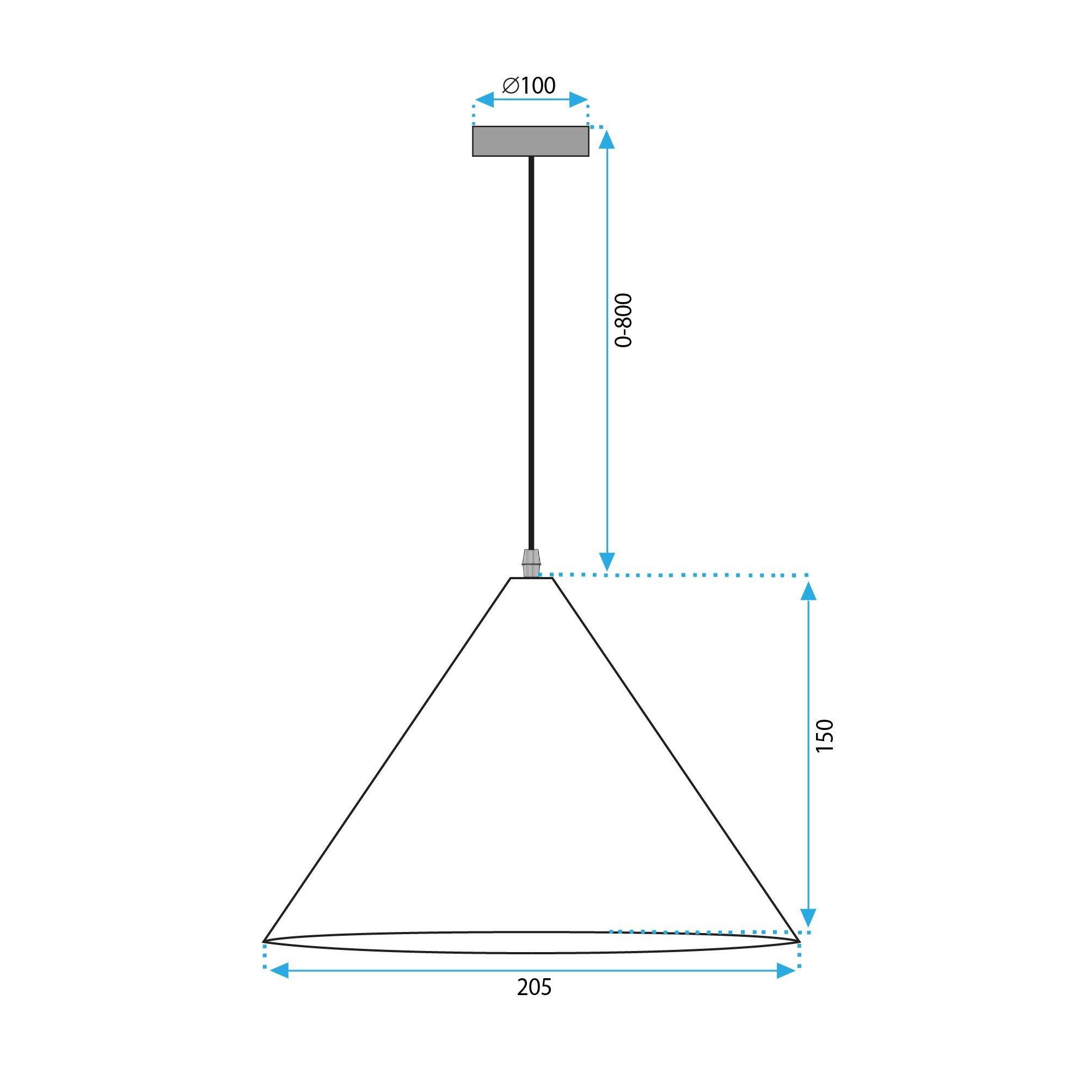Lampada Da Soffitto APP1443-1CP Dark Wood