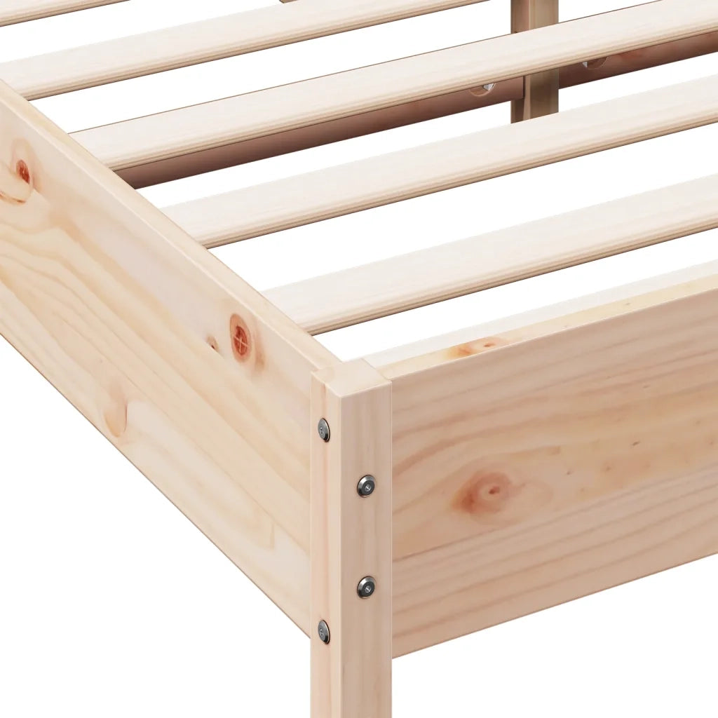 Giroletto senza Materasso 150x200 cm in Legno Massello di Pino 3216366