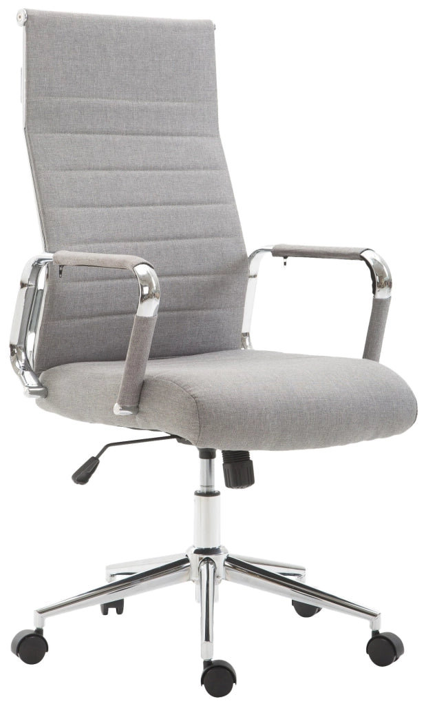 Sedia ufficio KOLUMBUS in tessuto grigio