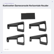 Console Houders con Antislip - Sostegno Orizzontale - Console Elevante - Migliorato Scambio di Calore - Materiale ABS - 4 Pezzi - Console Sostegno