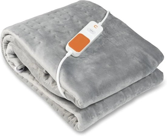 Deken elettrico per letto – Deken di riscaldamento – Deken elettrico per letto – Deken riscaldato per letto – Riscaldamento del letto – Deken di riscaldamento per due persone – Rapido riscaldamento – Lavabile – Inverno – Comfort per la camera da letto