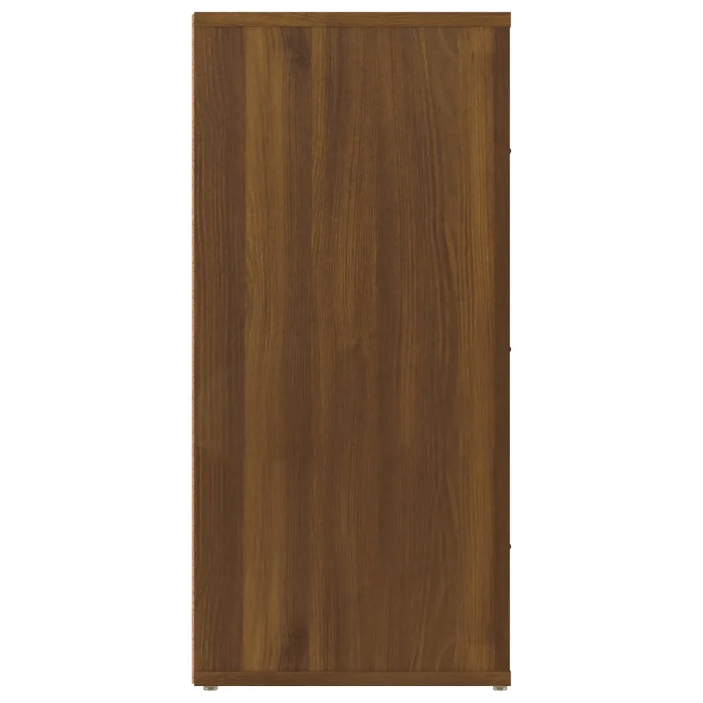 Credenza Rovere Marrone 40x33x70 cm in Legno Multistrato 819427