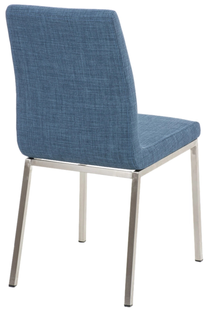 Set di 2 sedie da pranzo Colmar Fabric blu