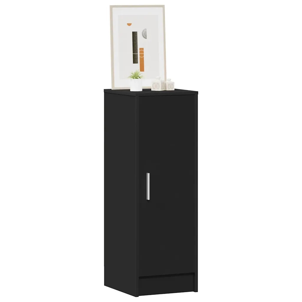 Scarpiera Nera 32x35x92 cm in Legno Multistrato