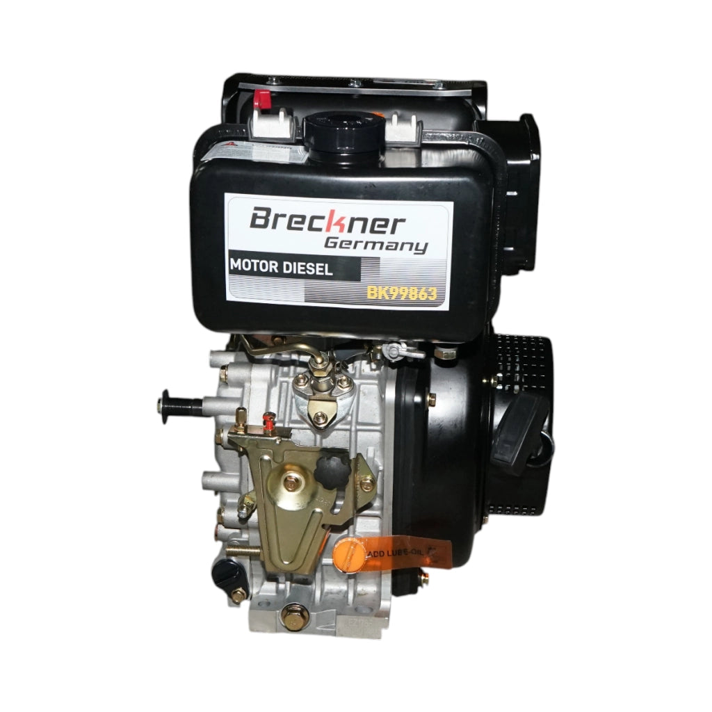 Motore diesel 7CV 178F, 296cc, 3600 giri/min, albero cilindrico filettato 19,05mm, avviamento a strappo