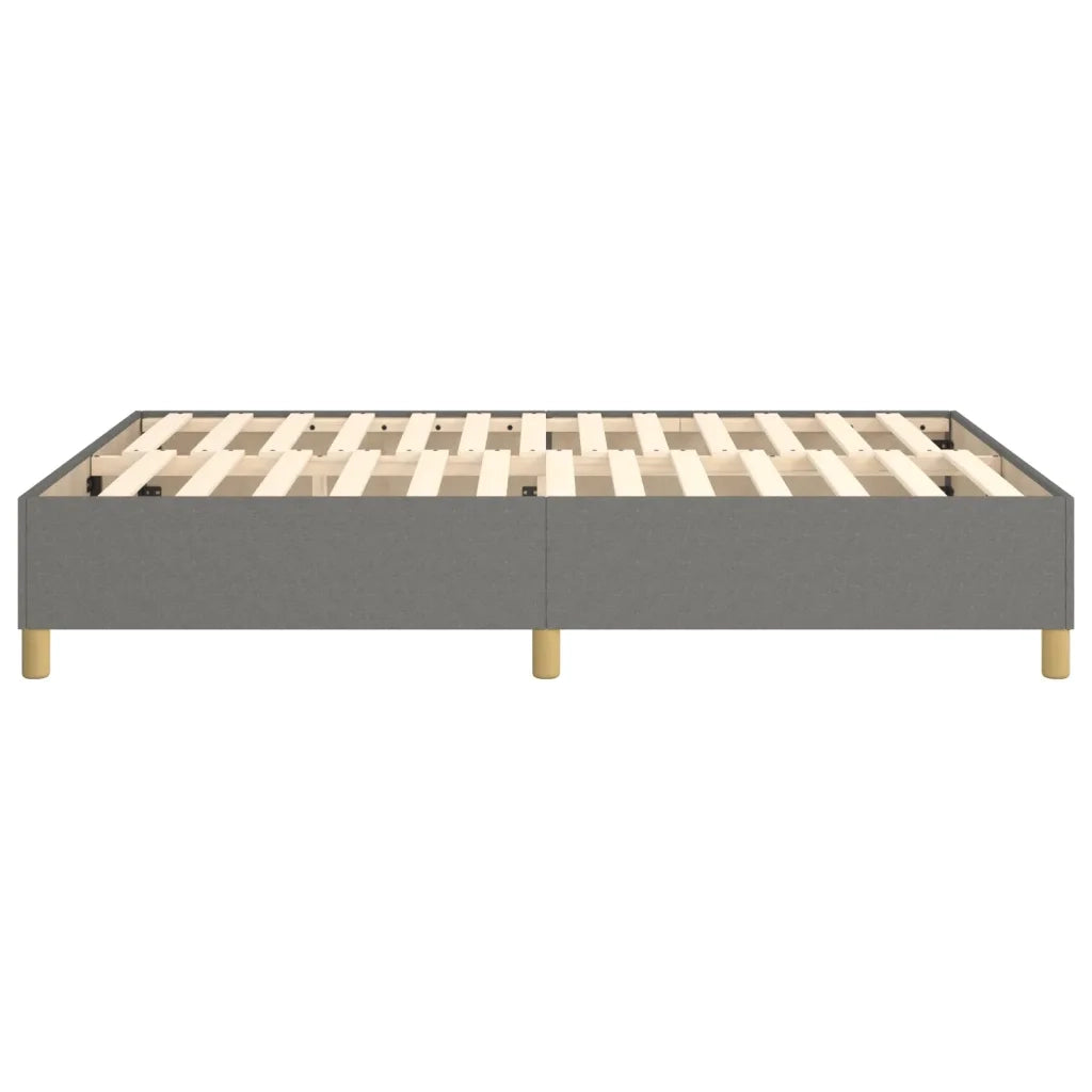 Struttura Letto a Rete a Molle-Giroletto Grigio Scuro 140x200 cm Tessuto 833625