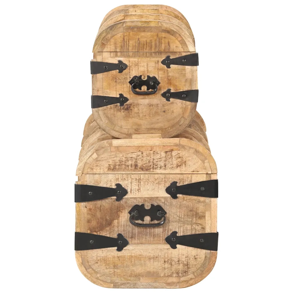 Bauli 2 pz in Legno Massello di Mango CFW1722771