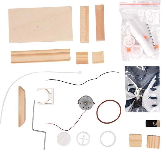 Set di Generazione di Elettricità Manuale per Bambini - Materiale per Costruzione di Generatori di Corrente Alternata per Giocattoli Educativi.