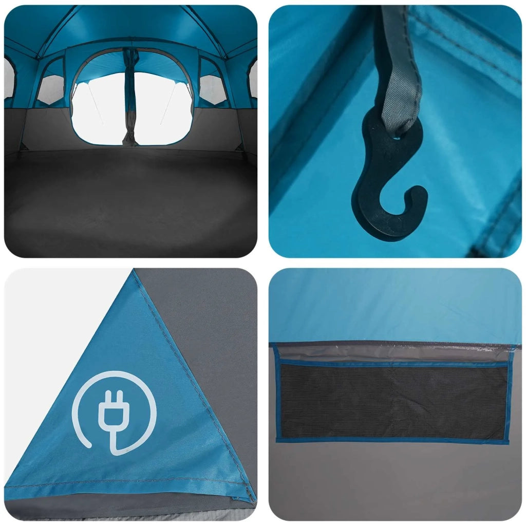 Tenda a tunnel Blu 366 x 244 x 198 cm Poliestere e Acciaio 42028666
