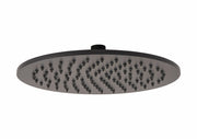 Soffione tondo nero opaco da 25cm