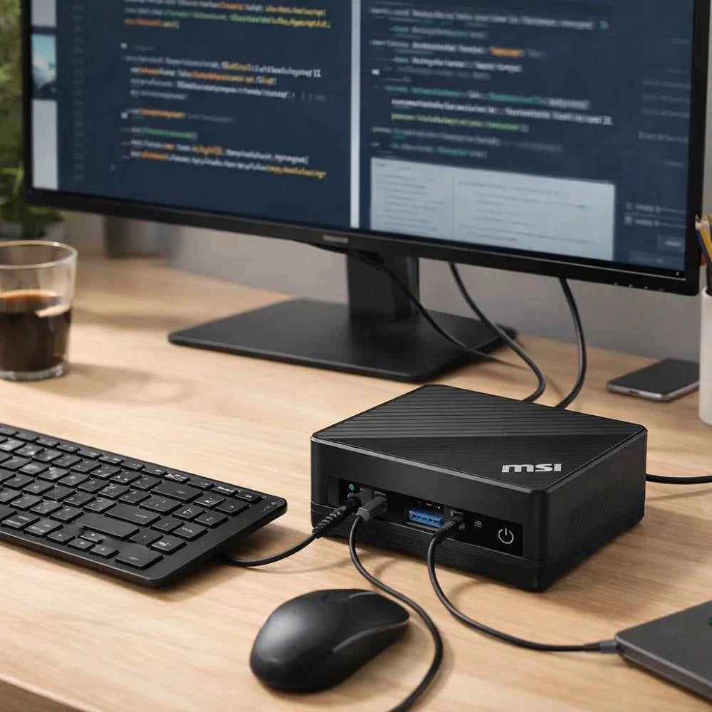 Msi cubi 5 10m mini pc con celeron 5205u 4gb 128gb ssd