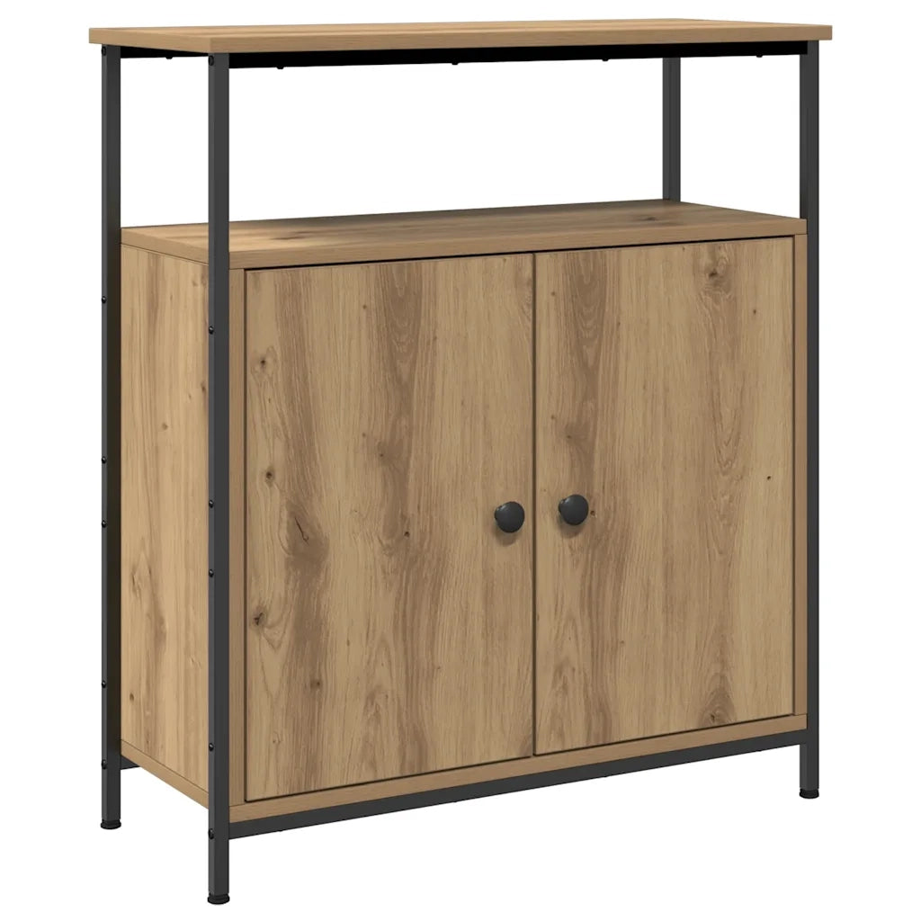 Credenza Rovere Artigianale 70x30x80 cm in Legno Multistrato 857473