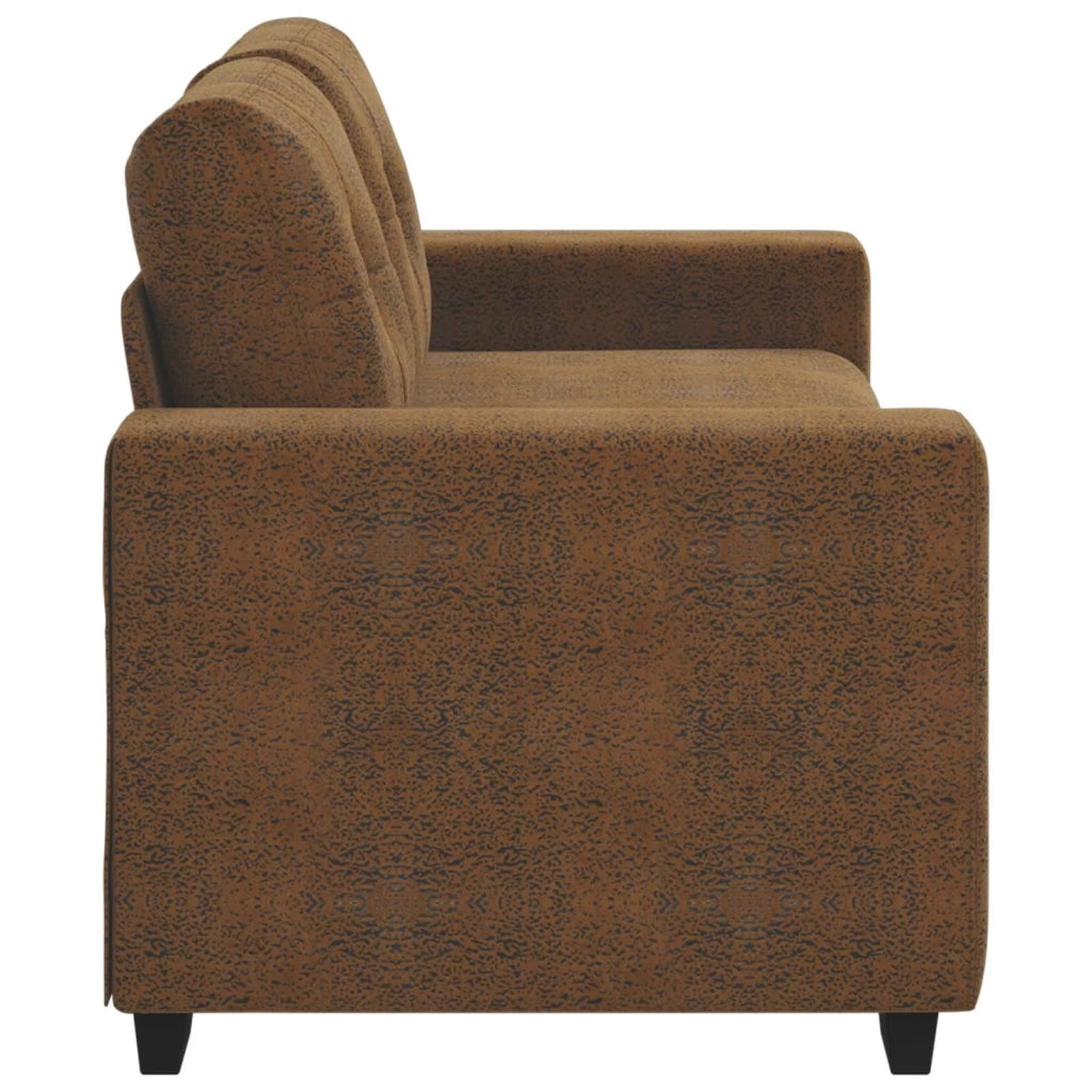 Divano a due posti Marrone 180 cm Pelle Scamosciata Sintetica 4105132