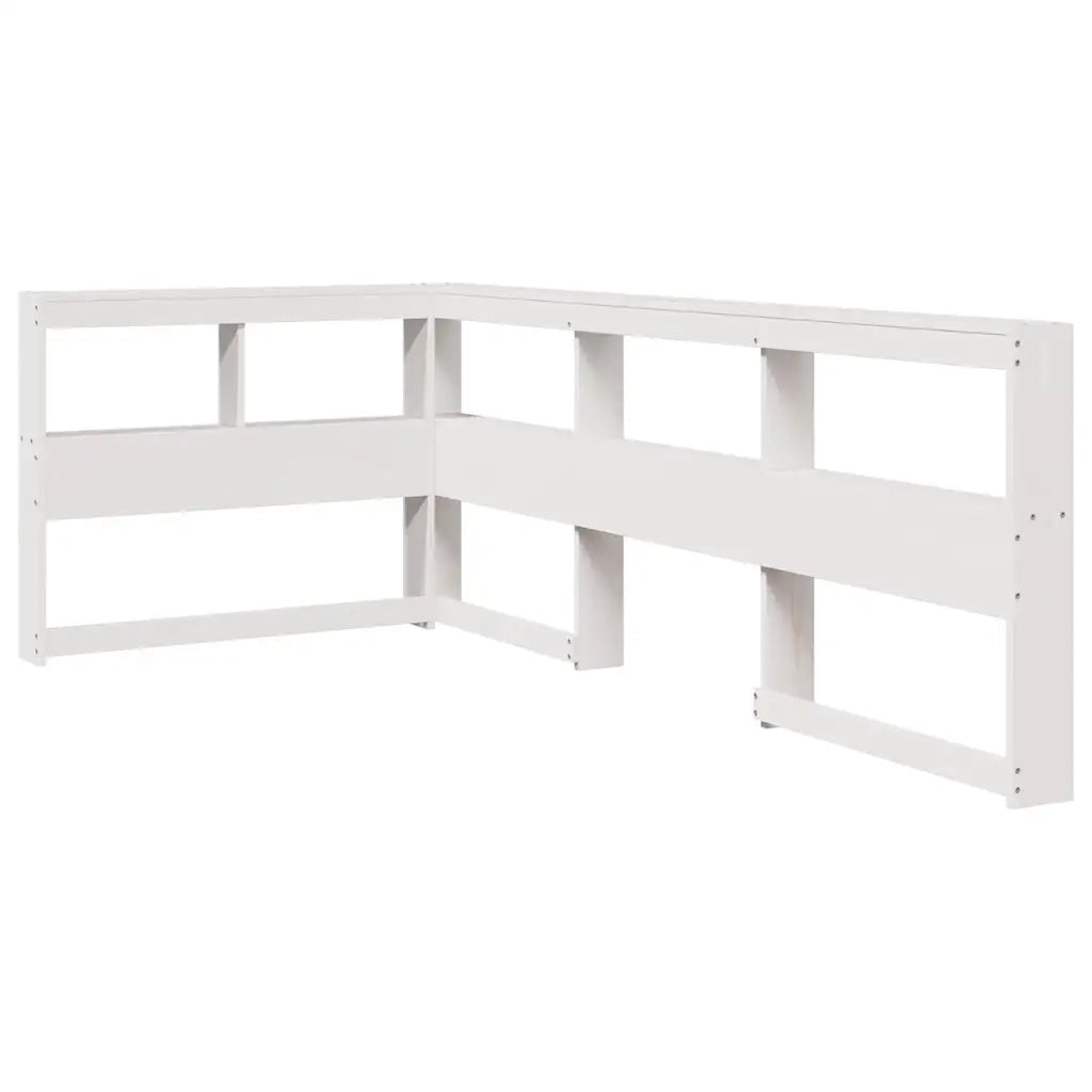 Letto con Libreria senza Materasso-Struttura Letto con contenitore 75x190 cm in Legno Pino 150495