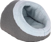 Cassa di riposo grigia 37x45x30cm - Letto per gatto con cuscino ribaltabile