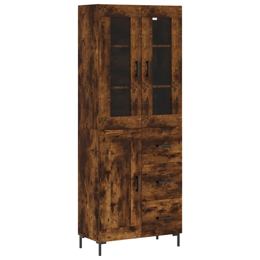 Credenza Rovere Fumo  69,5x34x180 cm in Legno Multistrato 3198662