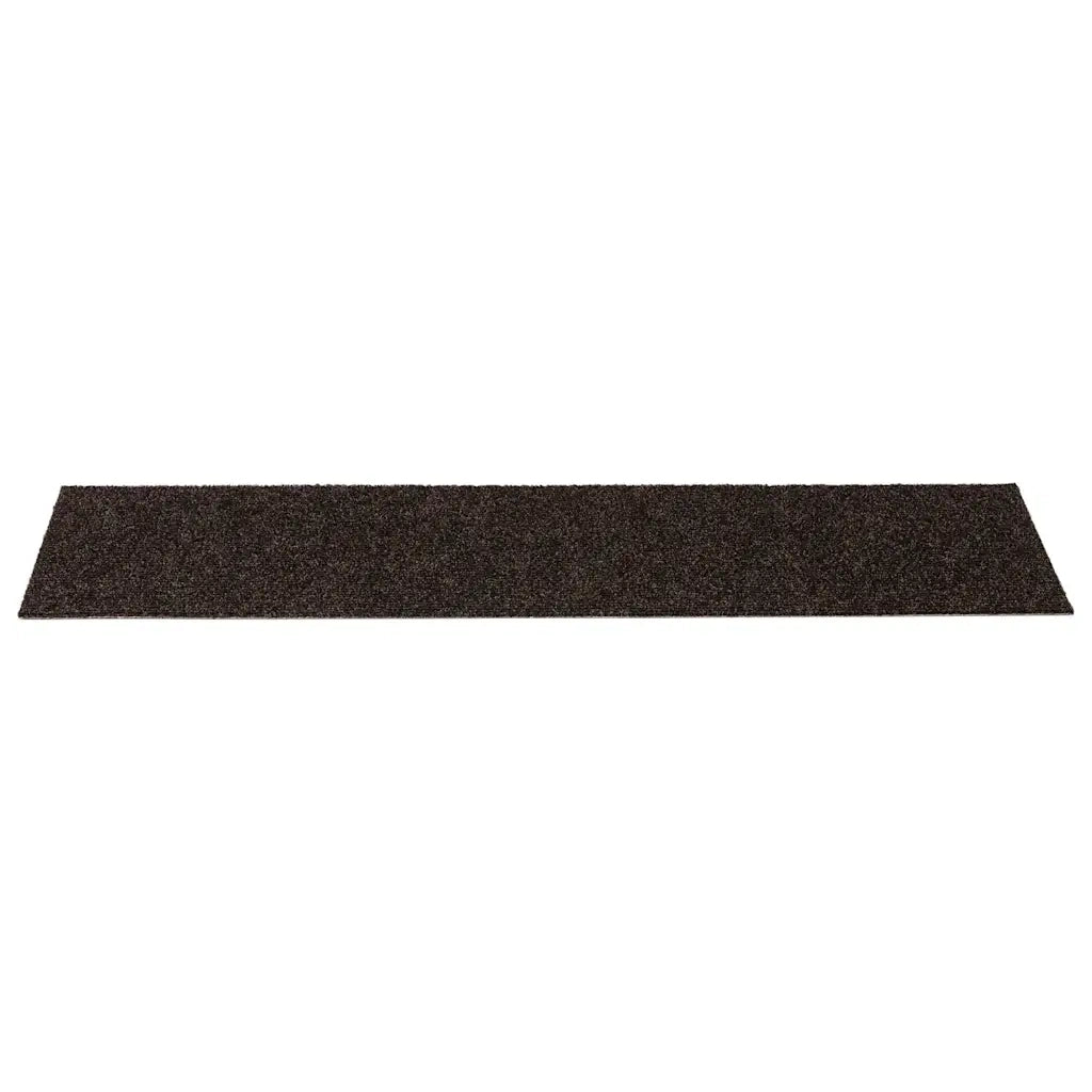 Tappetini per scale autoadesivi 15 pz 76x20 cm marrone scuro rettangolari 326931
