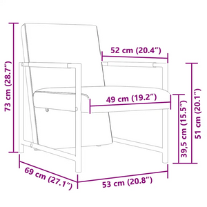 Poltrone 2 pz con Telaio Cromato Bianche in Similpelle