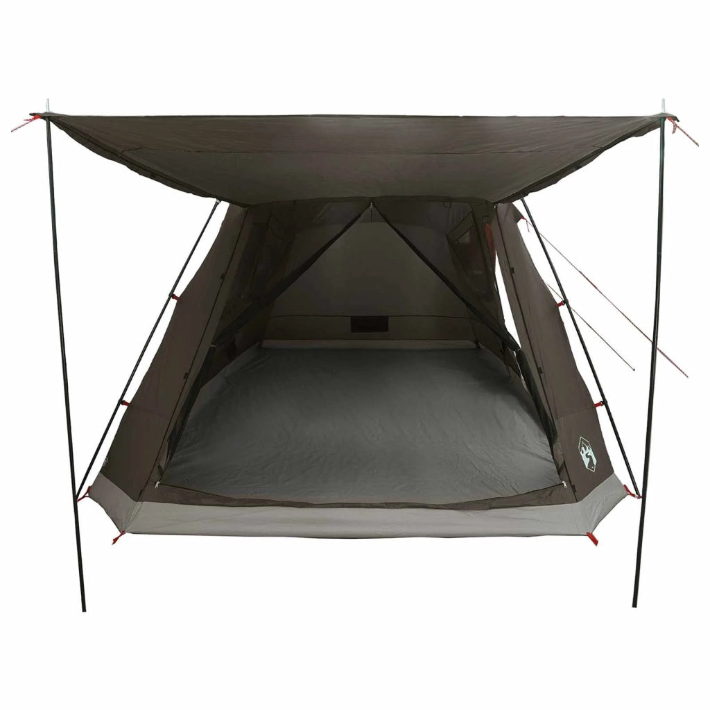 Tenda Capanna Marrone grigio 8 persone Poliestere e Acciaio 42029010