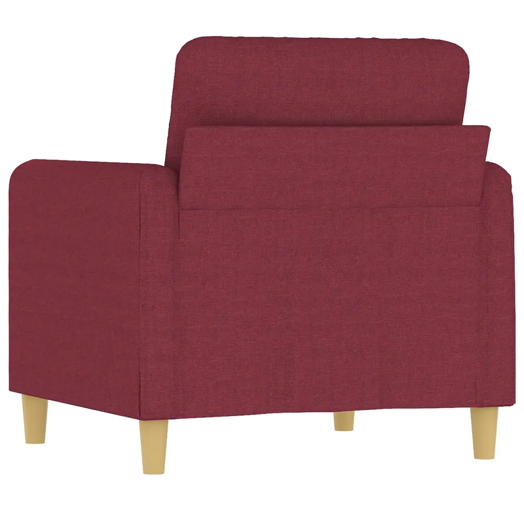 Poltrona | Sedia Relax Rosso Vino 60 cm in Tessuto