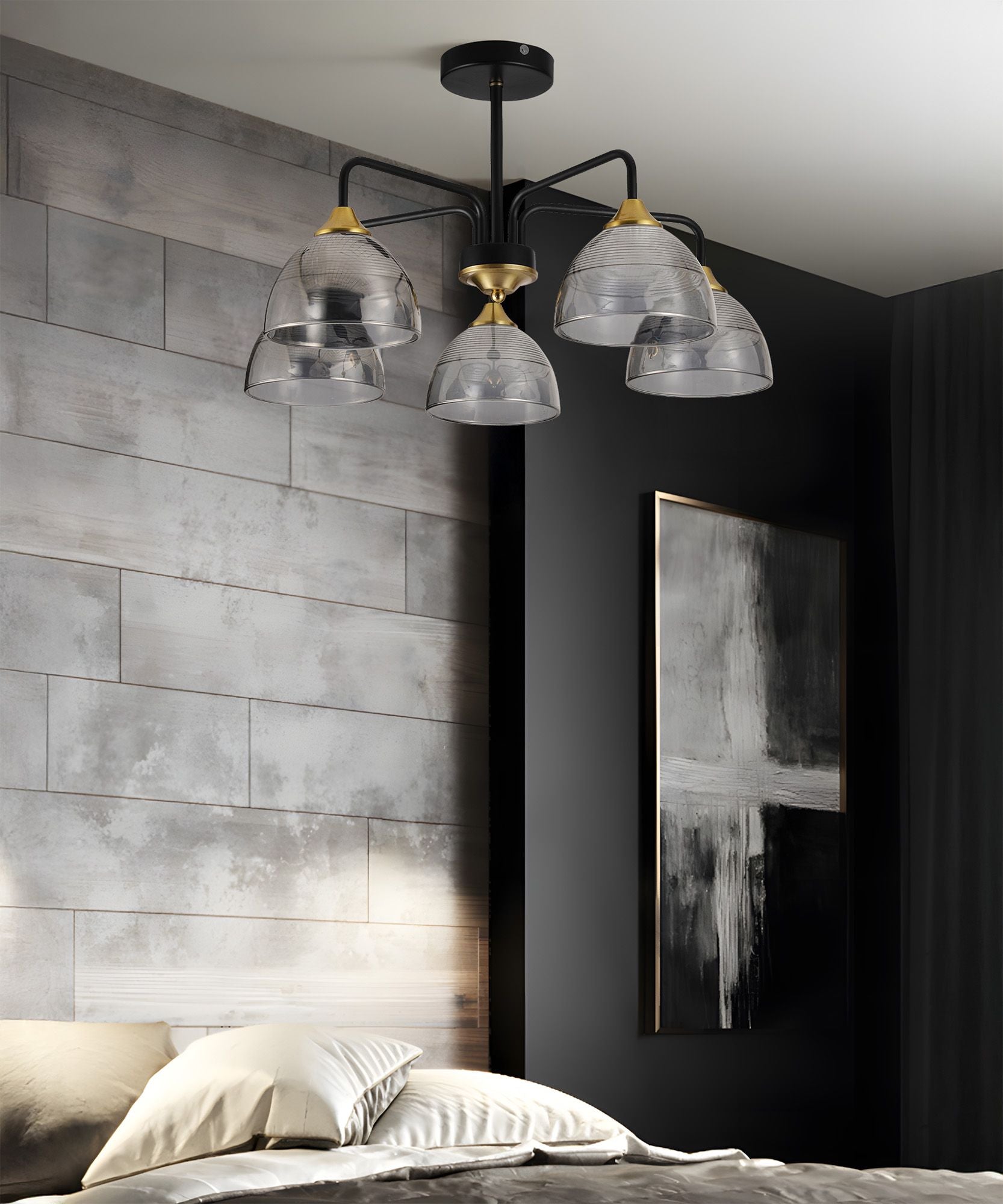 Lampada G085-5c Black Grey