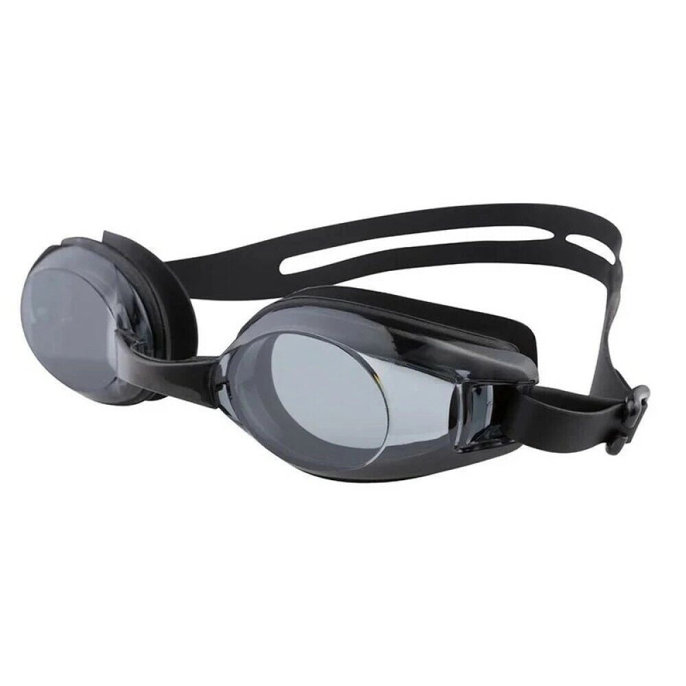 Occhiali occhialini nuoto piscina mare lenti antiappannamento no UV + custodia