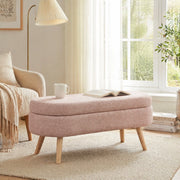 PANCA Contenitore 110 cm in velluto rosa