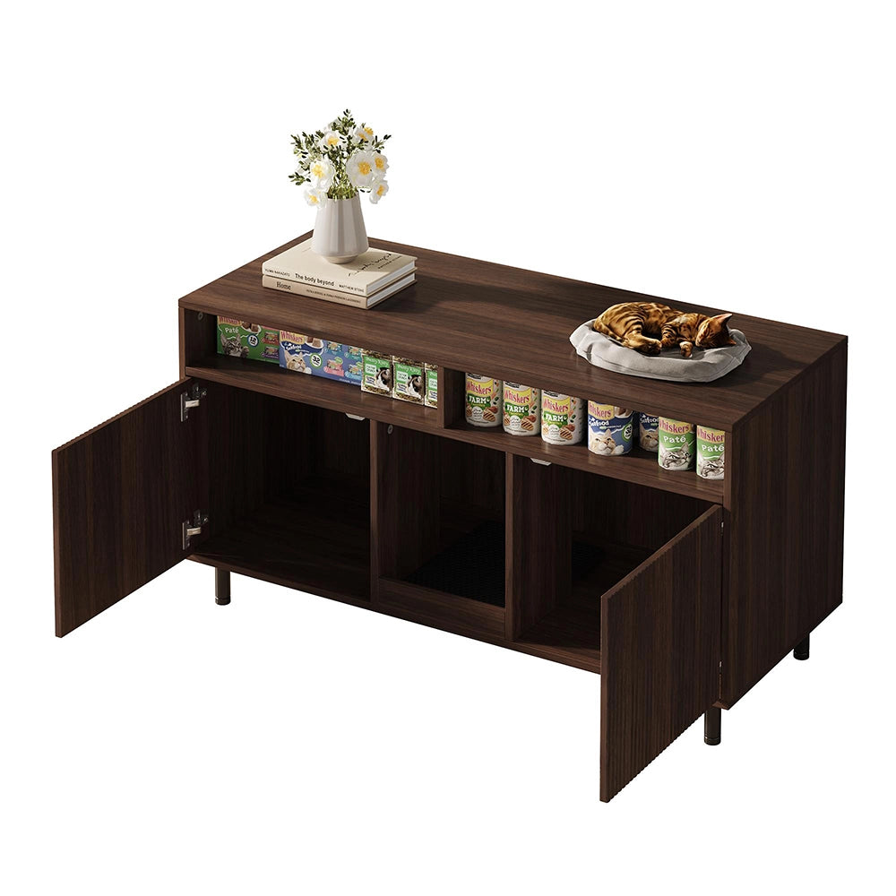 Armadio lettiera con tappeto - Xylo - 120x50x66cm noyer