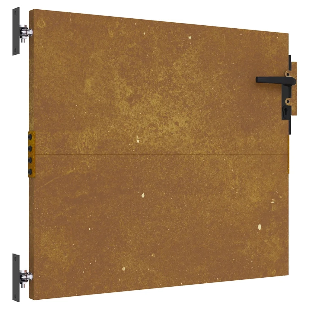 Cancello da Giardino 85x75 cm in Acciaio Corten