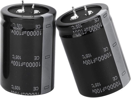 Condensatore elettrolitico 10.000 µF - Alta capacità - Lunga durata - 100 V - Stabilità - Adatto per applicazioni elettroniche
