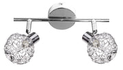 Plafoniera Candellux Collar cromata 2xG9 cristallo