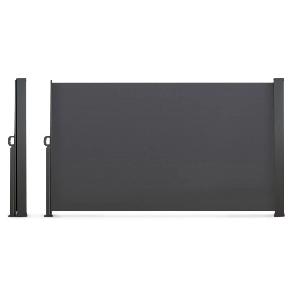IDMarket - Tenda laterale a scomparsa esterna 160 x 500 CM grigio antracite