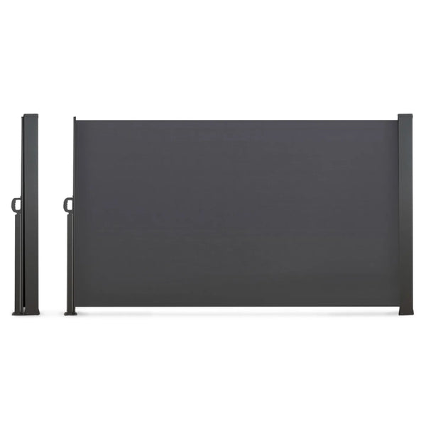 IDMarket - Tenda laterale a scomparsa esterna 160 x 500 CM grigio antracite