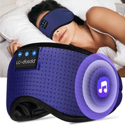 Slaapmasker con cuffia Bluetooth, 3D cuffia Bluetooth per il sonno, 3D occhialino per il sonno, cuffia per sonno laterale, meditazione, regalo (matte blu)