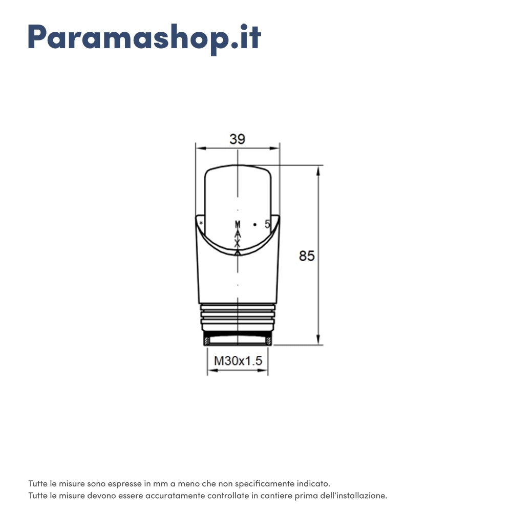Kit valvole con detentore, raccordi per multistrato 16x2 e testa termostatica cromato