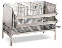 Gabbia Rurale per Galline Ovaiole in Lamiera e Rete Zincata 97x78x75 cm Rocila