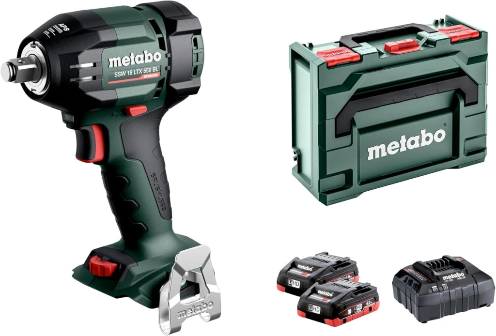 Avvitatore a percussione a batteria SSW 18 LTX 550 BL – 18 V, 550 Nm, quadrato esterno 1/2", 2.800 giri/min, 12 livelli – Brushless, maneggevole, LED, per costruzione in legno, cambio