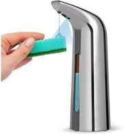 Dispensatore di sapone automatico 400 ml sensore infrarosso dispensatore di sapone liquido per cucina bagno - senza contatto - grigio - hotel ristorante