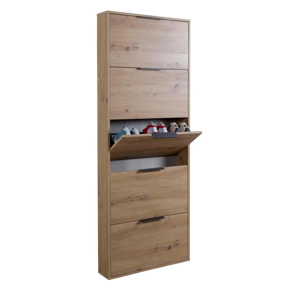 SCARPIERA ESPRESSO 5 RIBALTE 65X15XH174CM OAK